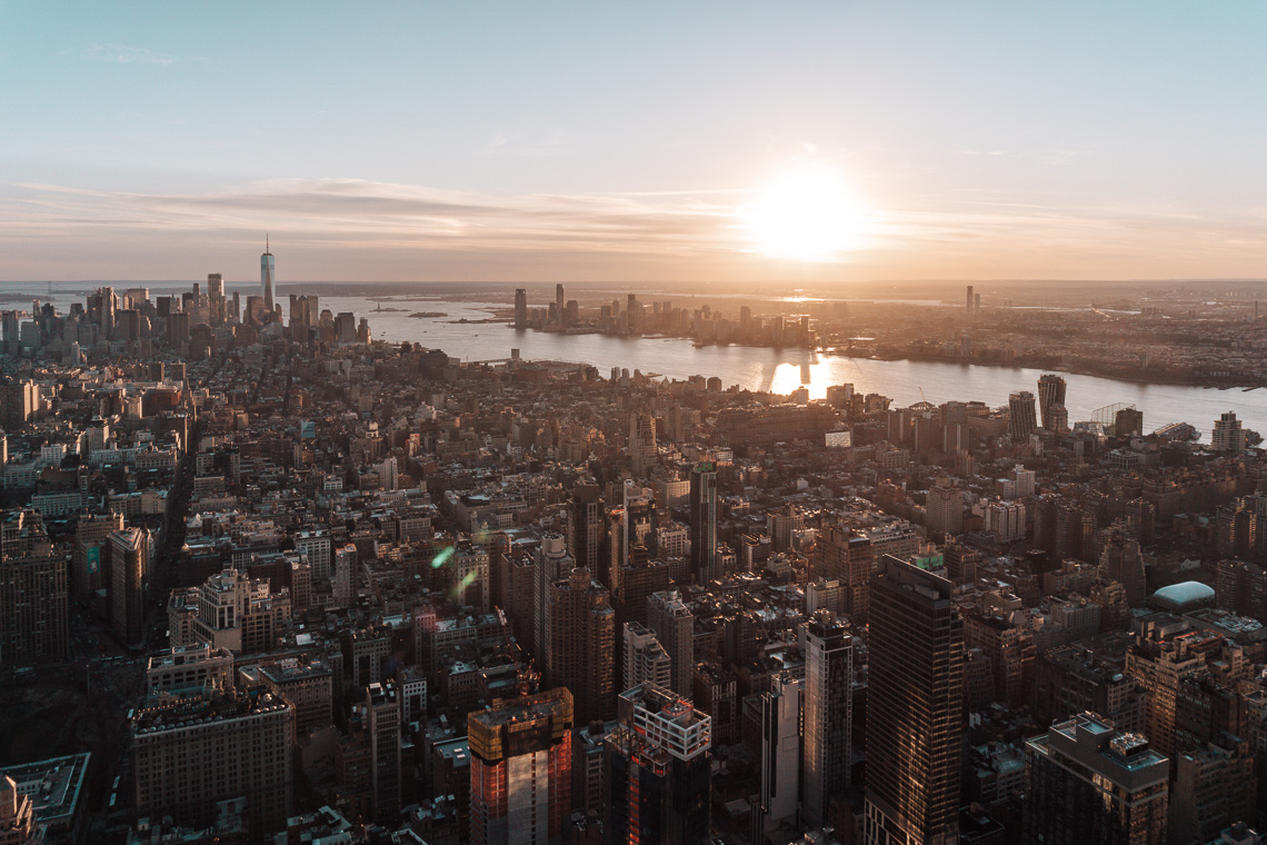Vista dalla terrazza panoramica dell'Empire Sate Building - Condividiamo il viaggio Vista dalla terrazza panoramica dell'Empire Sate Building - Condividiamo il viaggio